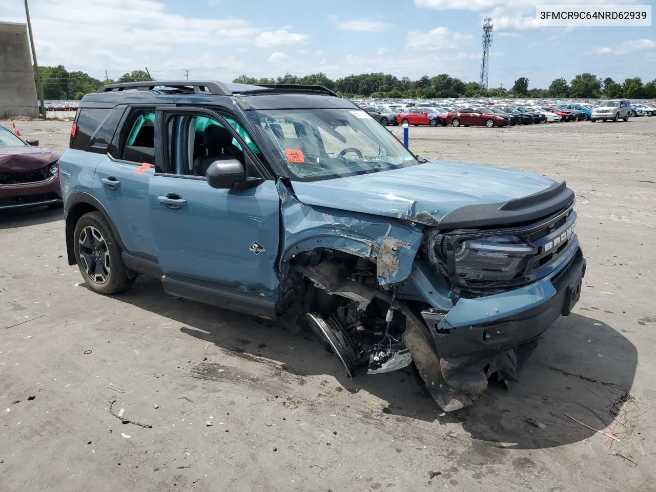 2022 Ford Bronco Sport Outer Banks VIN: 3FMCR9C64NRD62939 Lot: 68337644