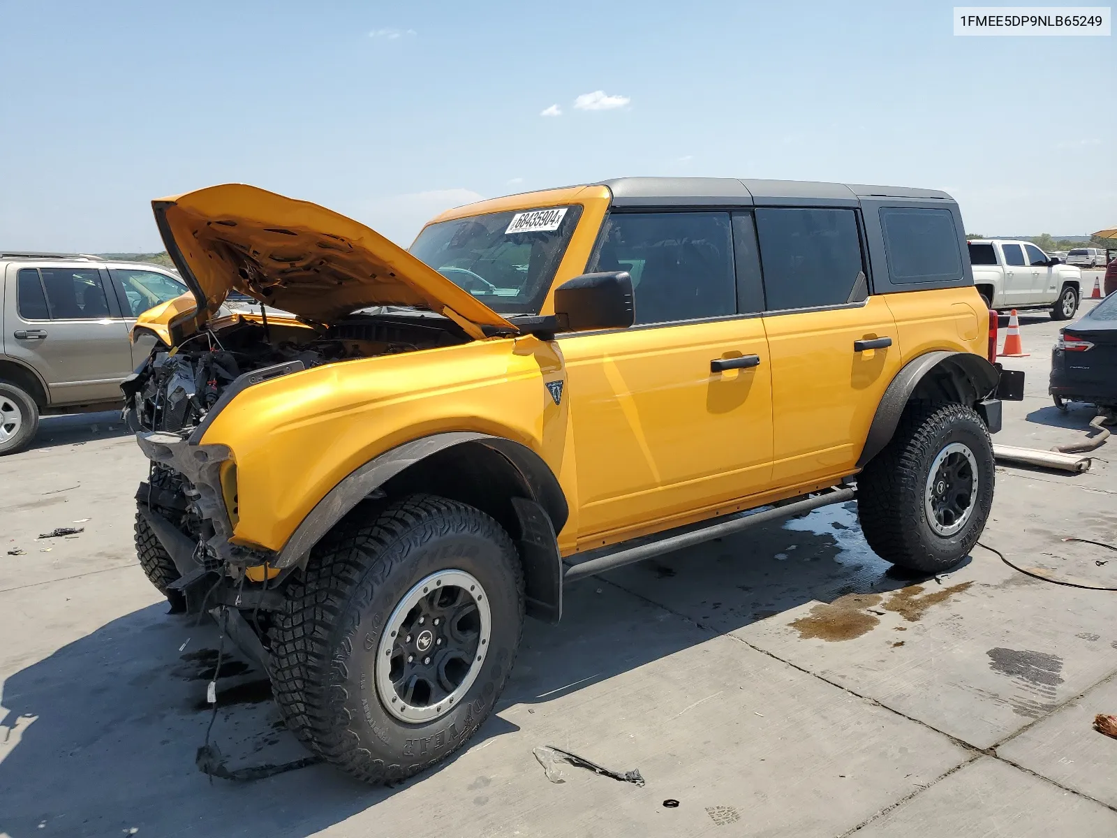 2022 Ford Bronco Base VIN: 1FMEE5DP9NLB65249 Lot: 75329754