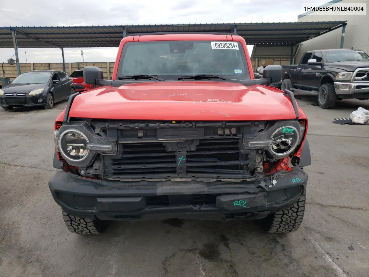 2022 Ford Bronco Base VIN: 1FMDE5BH9NLB40004 Lot: 69208284