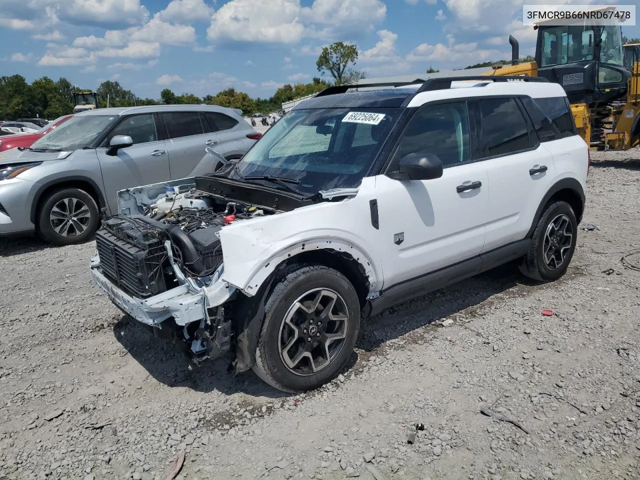 2022 Ford Bronco Sport Big Bend VIN: 3FMCR9B66NRD67478 Lot: 69225064