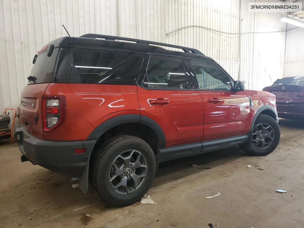 2022 Ford Bronco Sport Badlands VIN: 3FMCR9D98NRE34251 Lot: 69331394