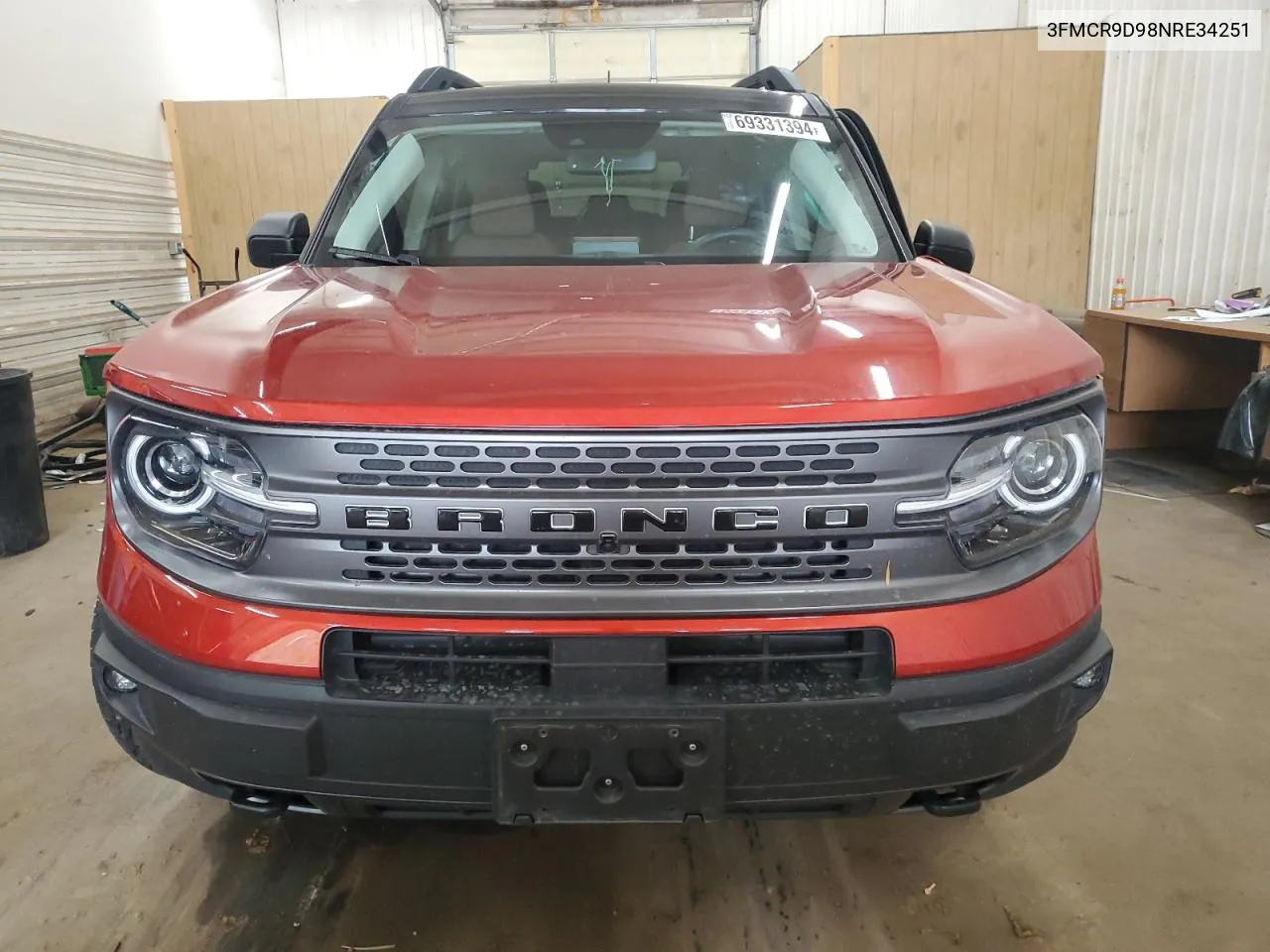 2022 Ford Bronco Sport Badlands VIN: 3FMCR9D98NRE34251 Lot: 69331394