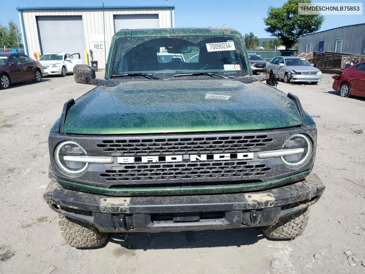 2022 Ford Bronco Base VIN: 1FMDE5CH0NLB75853 Lot: 70090234