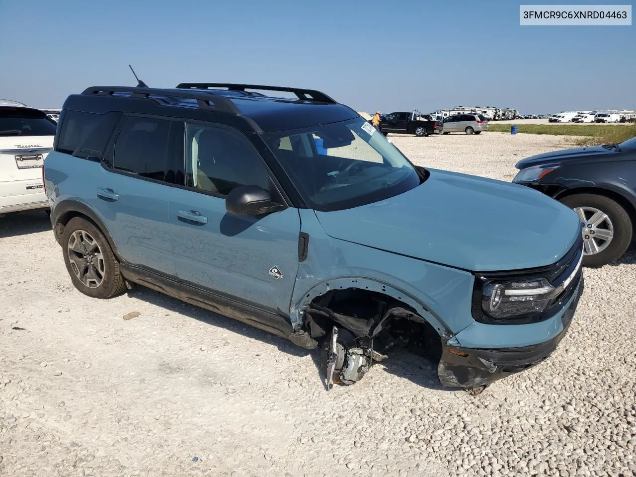 2022 Ford Bronco Sport Outer Banks VIN: 3FMCR9C6XNRD04463 Lot: 70277414