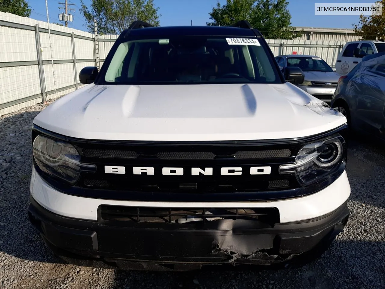 2022 Ford Bronco Sport Outer Banks VIN: 3FMCR9C64NRD88750 Lot: 70376334