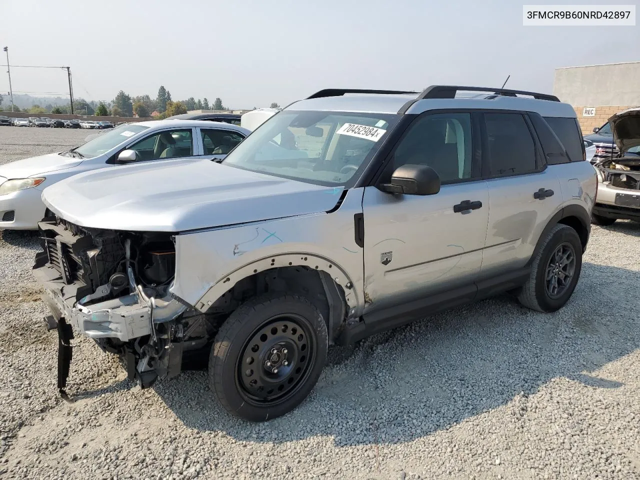 2022 Ford Bronco Sport Big Bend VIN: 3FMCR9B60NRD42897 Lot: 70452984