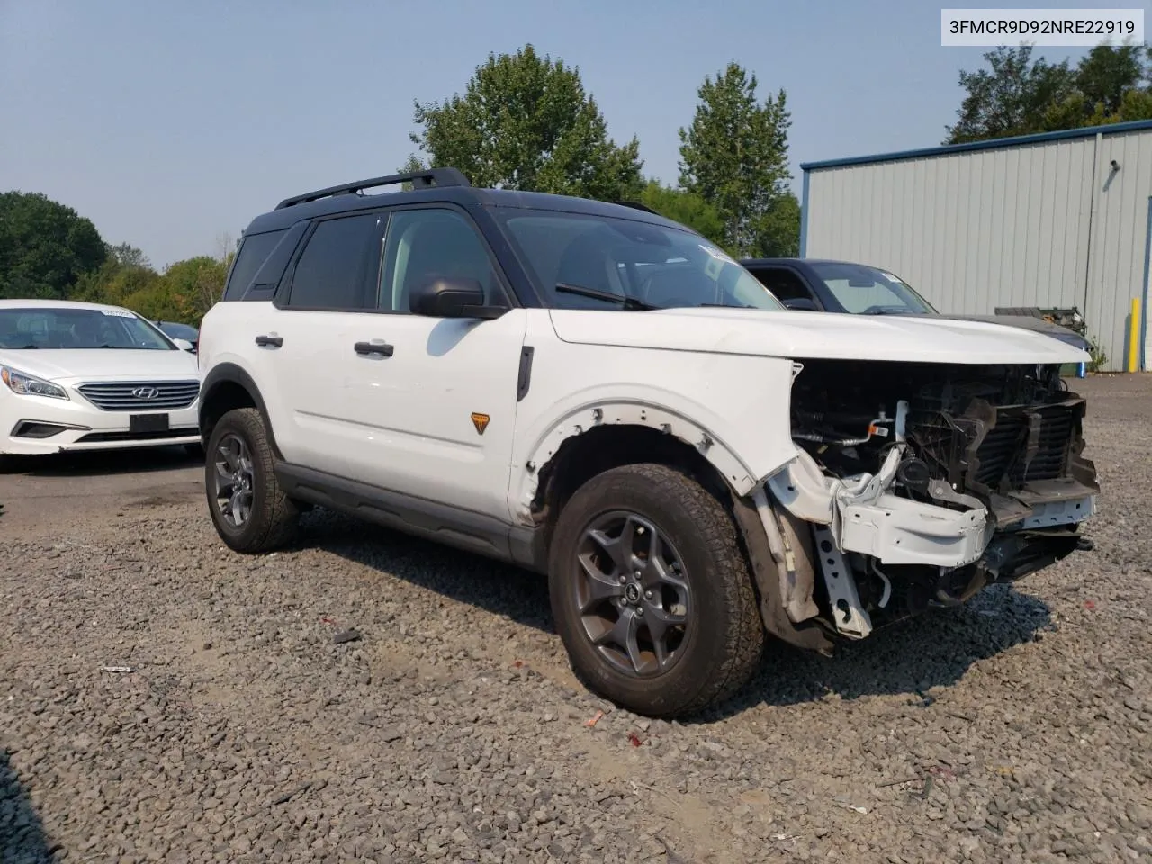 2022 Ford Bronco Sport Badlands VIN: 3FMCR9D92NRE22919 Lot: 70489574