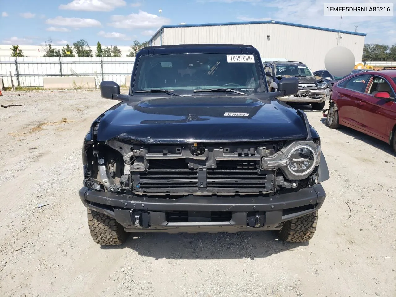 2022 Ford Bronco Base VIN: 1FMEE5DH9NLA85216 Lot: 70497694