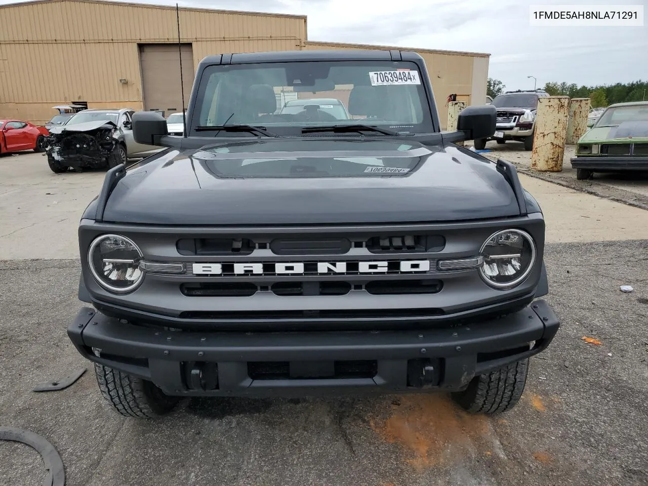 2022 Ford Bronco Base VIN: 1FMDE5AH8NLA71291 Lot: 70639484