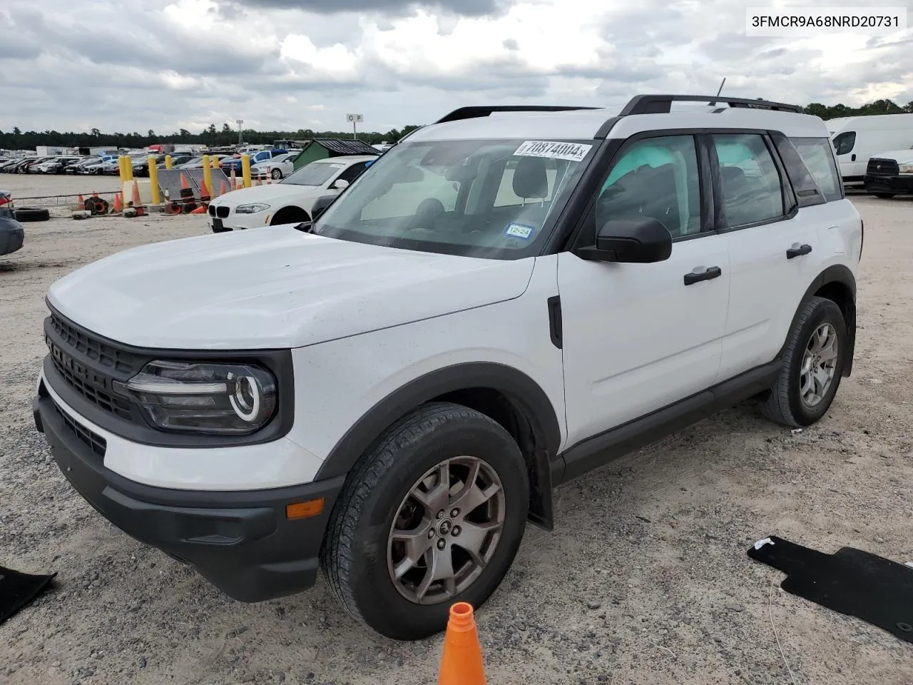 2022 Ford Bronco Sport VIN: 3FMCR9A68NRD20731 Lot: 70874004