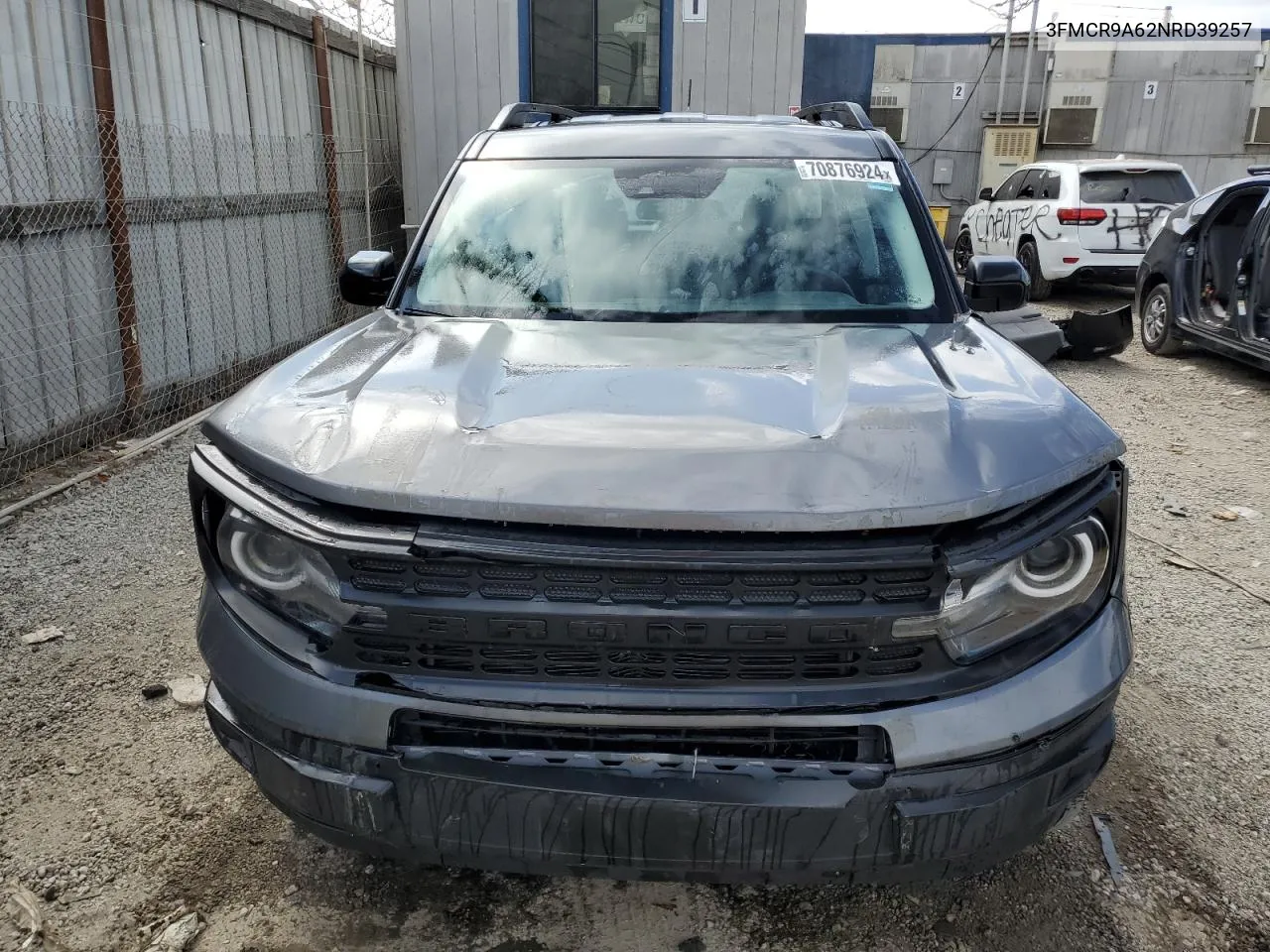 2022 Ford Bronco Sport VIN: 3FMCR9A62NRD39257 Lot: 70876924