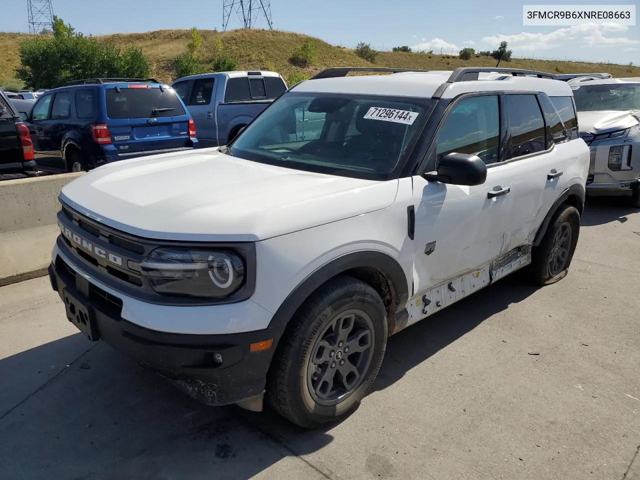 2022 Ford Bronco Sport Big Bend VIN: 3FMCR9B6XNRE08663 Lot: 71296144