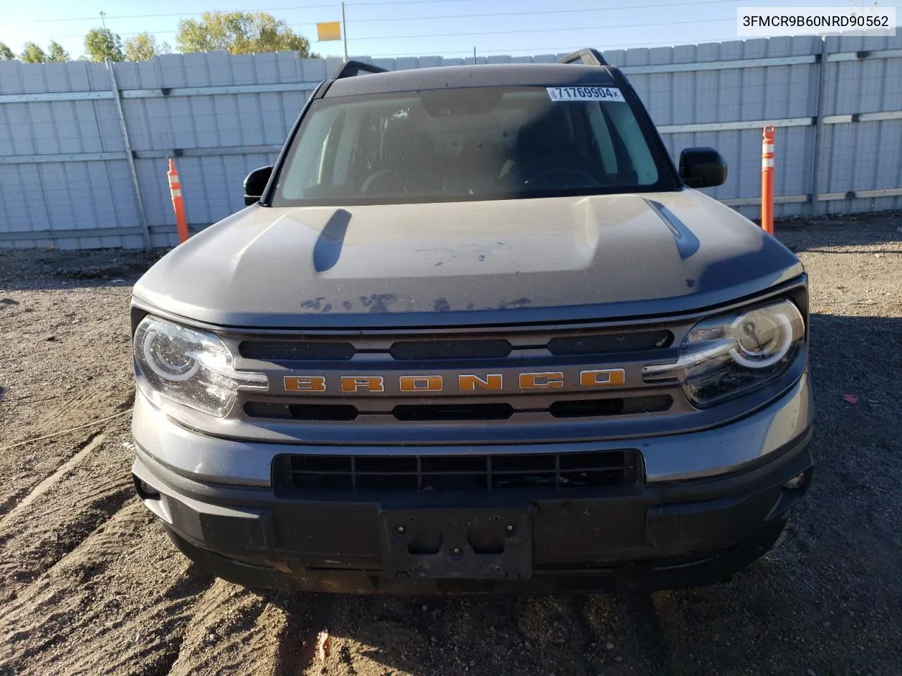 2022 Ford Bronco Sport Big Bend VIN: 3FMCR9B60NRD90562 Lot: 71769904