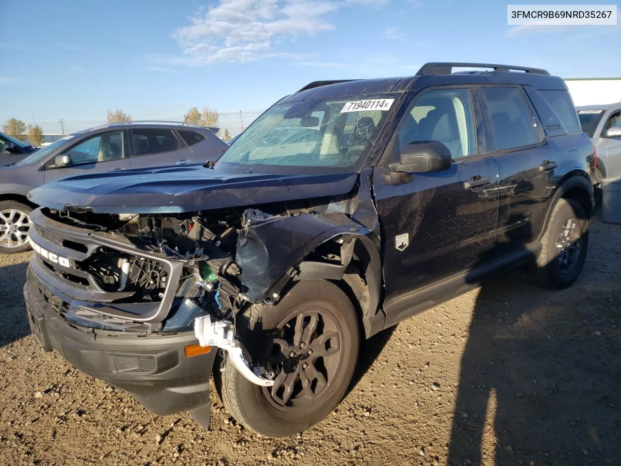 2022 Ford Bronco Sport Big Bend VIN: 3FMCR9B69NRD35267 Lot: 71940114