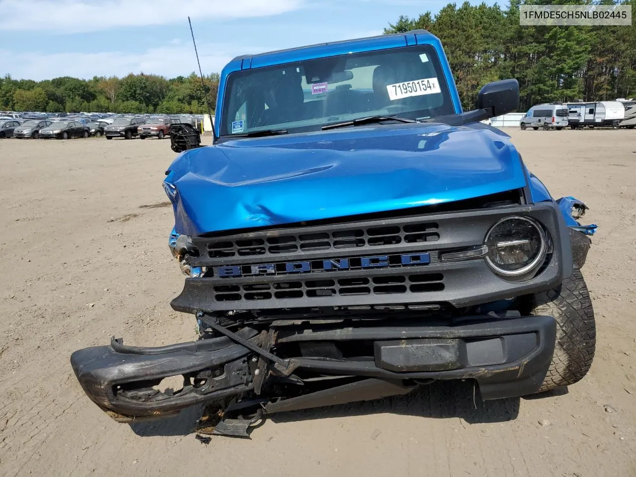 2022 Ford Bronco Base VIN: 1FMDE5CH5NLB02445 Lot: 71950154