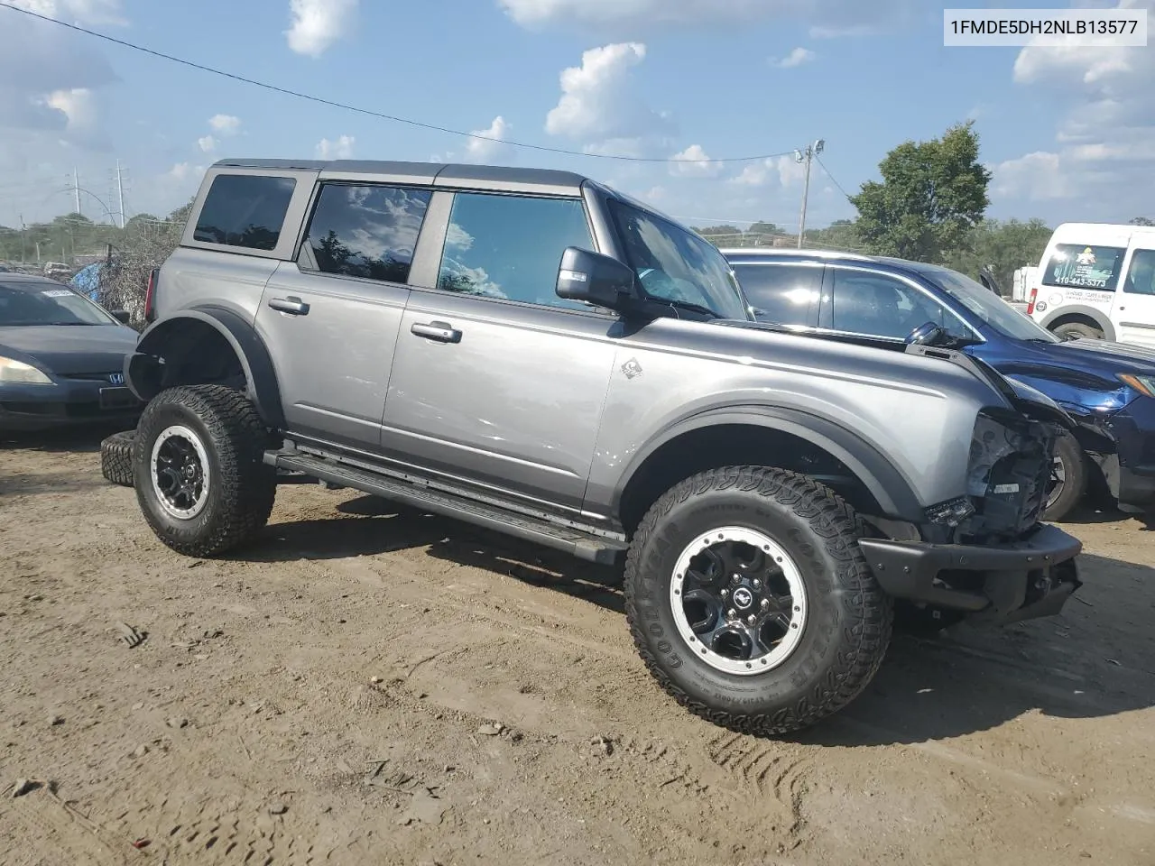 2022 Ford Bronco Base VIN: 1FMDE5DH2NLB13577 Lot: 72508054