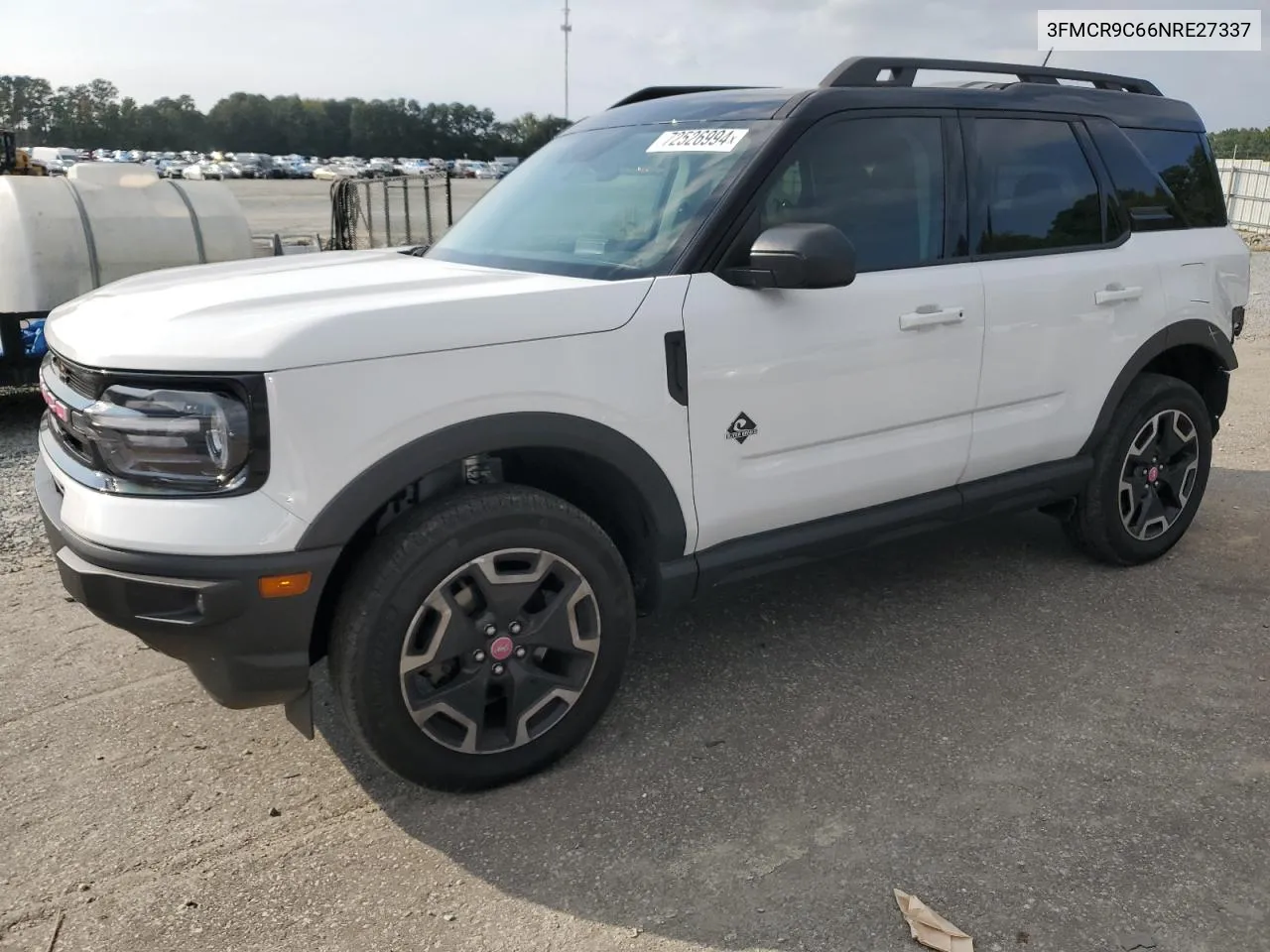 2022 Ford Bronco Sport Outer Banks VIN: 3FMCR9C66NRE27337 Lot: 72526994