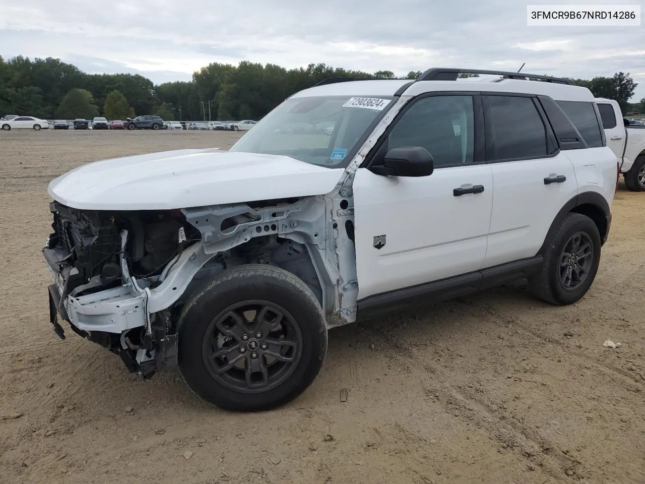 2022 Ford Bronco Sport Big Bend VIN: 3FMCR9B67NRD14286 Lot: 72903624