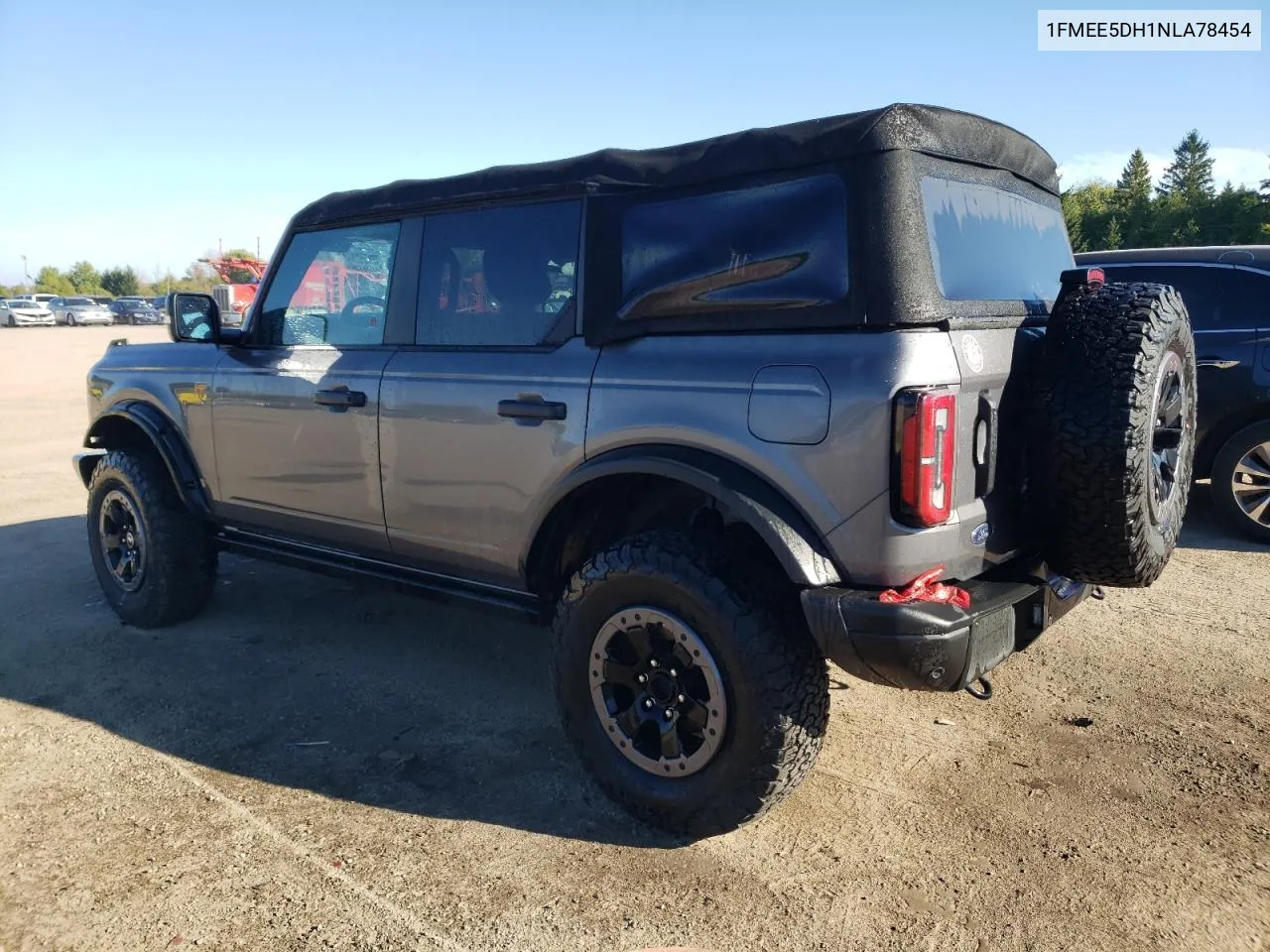 2022 Ford Bronco Base VIN: 1FMEE5DH1NLA78454 Lot: 72933794