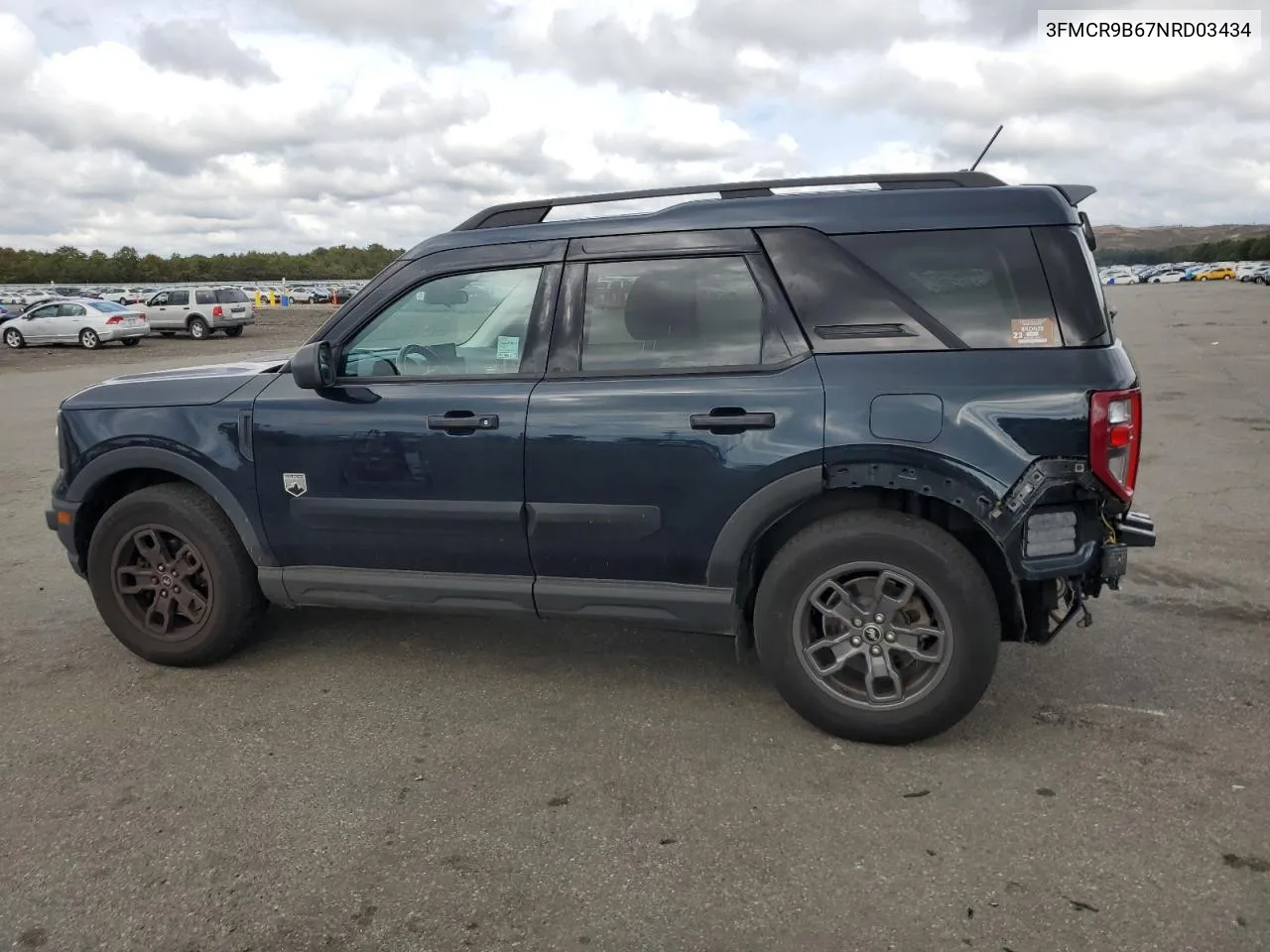 2022 Ford Bronco Sport Big Bend VIN: 3FMCR9B67NRD03434 Lot: 73296884