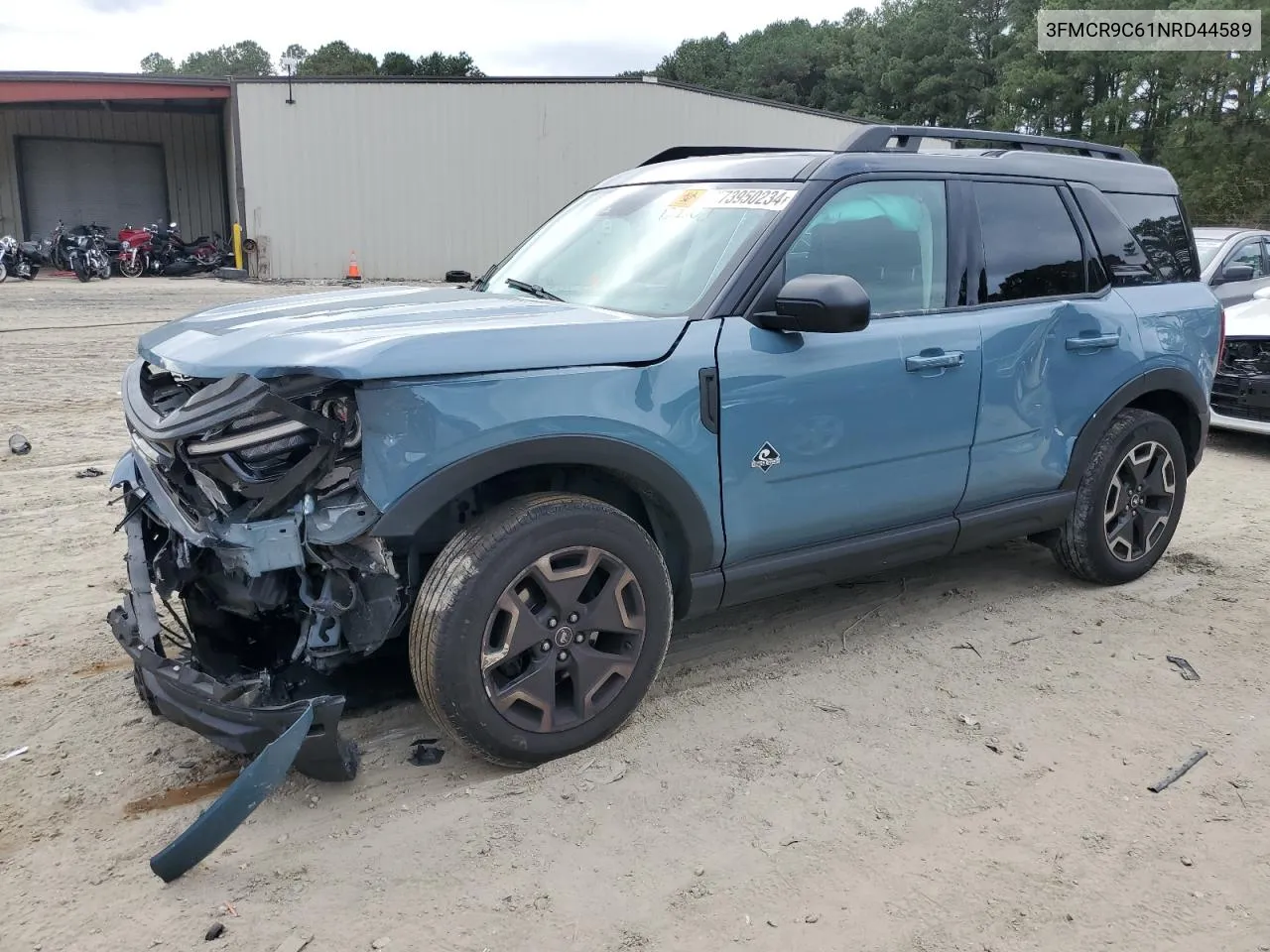 2022 Ford Bronco Sport Outer Banks VIN: 3FMCR9C61NRD44589 Lot: 73950234