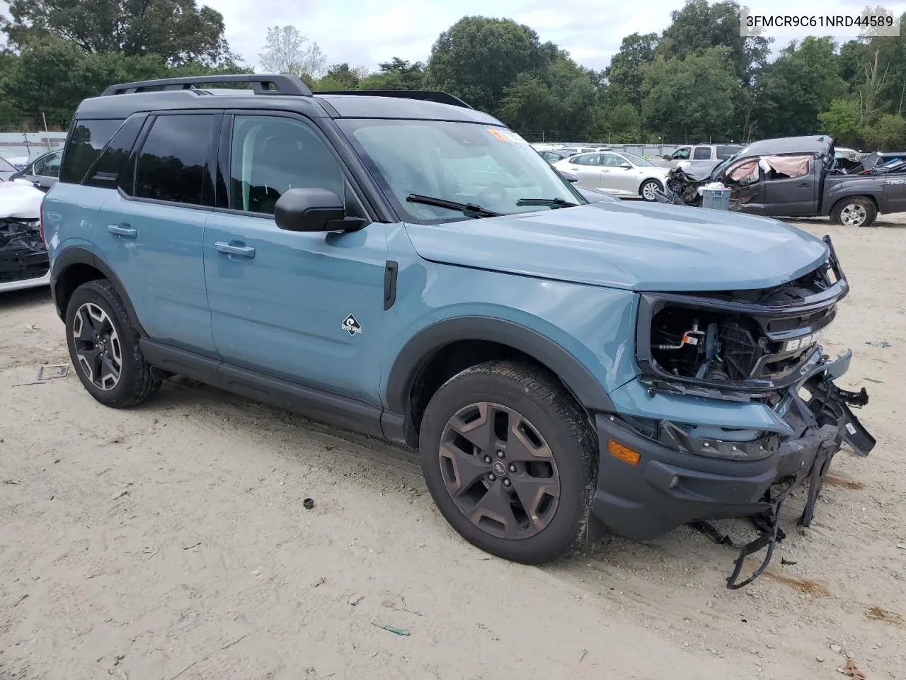 2022 Ford Bronco Sport Outer Banks VIN: 3FMCR9C61NRD44589 Lot: 73950234