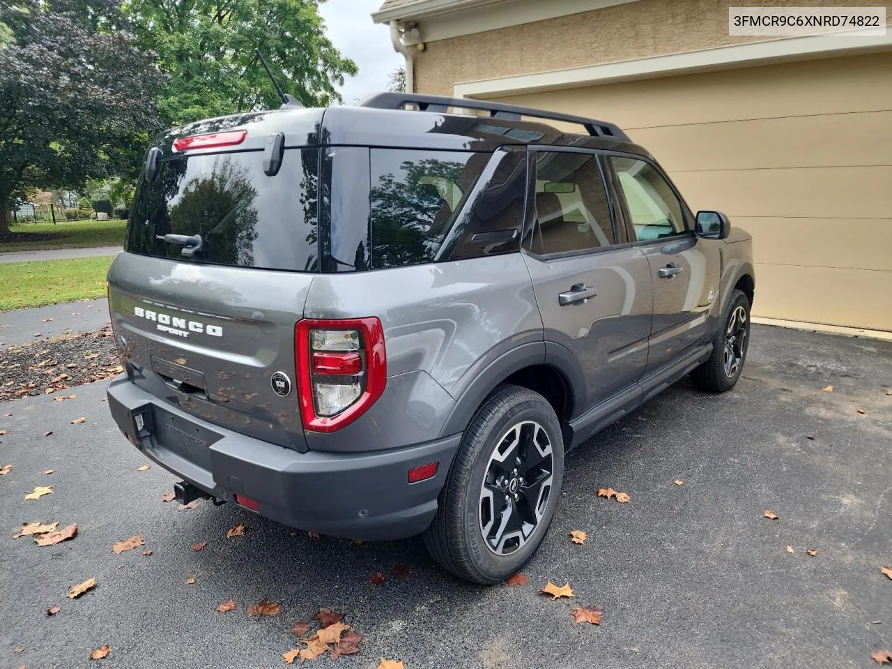 2022 Ford Bronco Sport Outer Banks VIN: 3FMCR9C6XNRD74822 Lot: 74013684