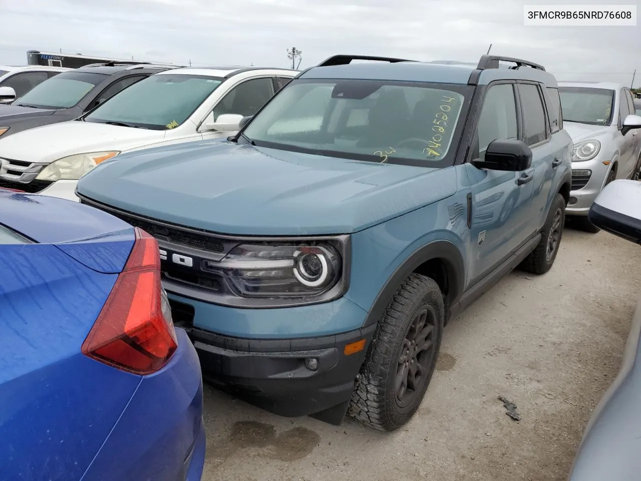 2022 Ford Bronco Sport Big Bend VIN: 3FMCR9B65NRD76608 Lot: 74025204