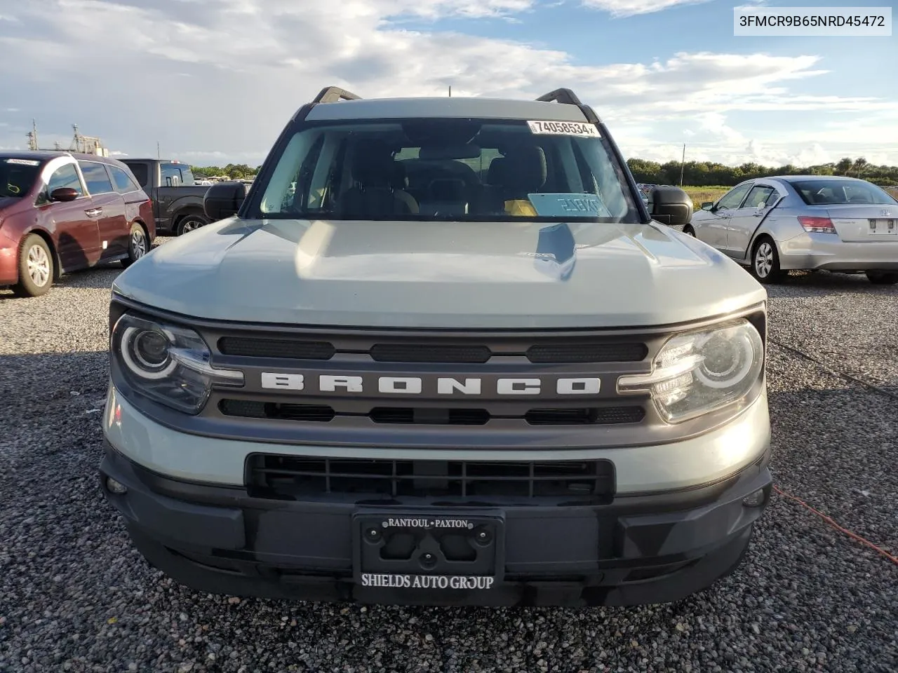 2022 Ford Bronco Sport Big Bend VIN: 3FMCR9B65NRD45472 Lot: 74058534