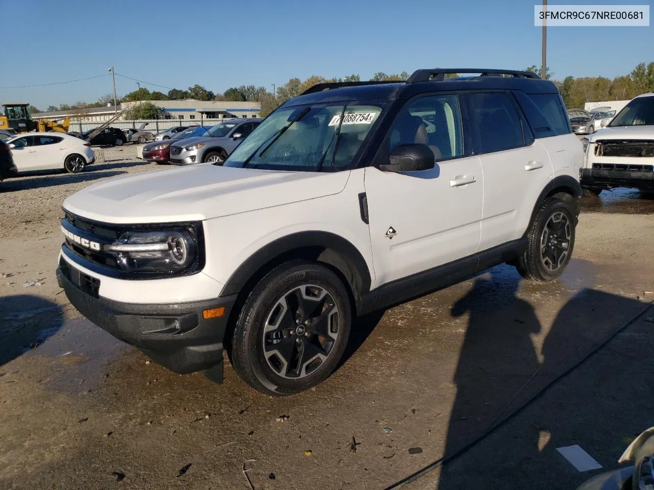 2022 Ford Bronco Sport Outer Banks VIN: 3FMCR9C67NRE00681 Lot: 74088754