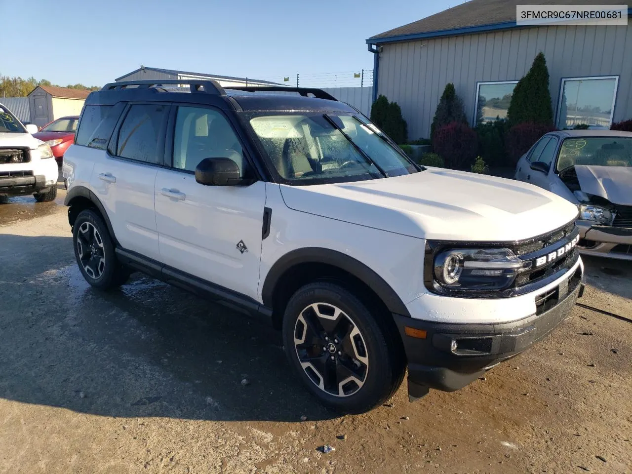 2022 Ford Bronco Sport Outer Banks VIN: 3FMCR9C67NRE00681 Lot: 74088754