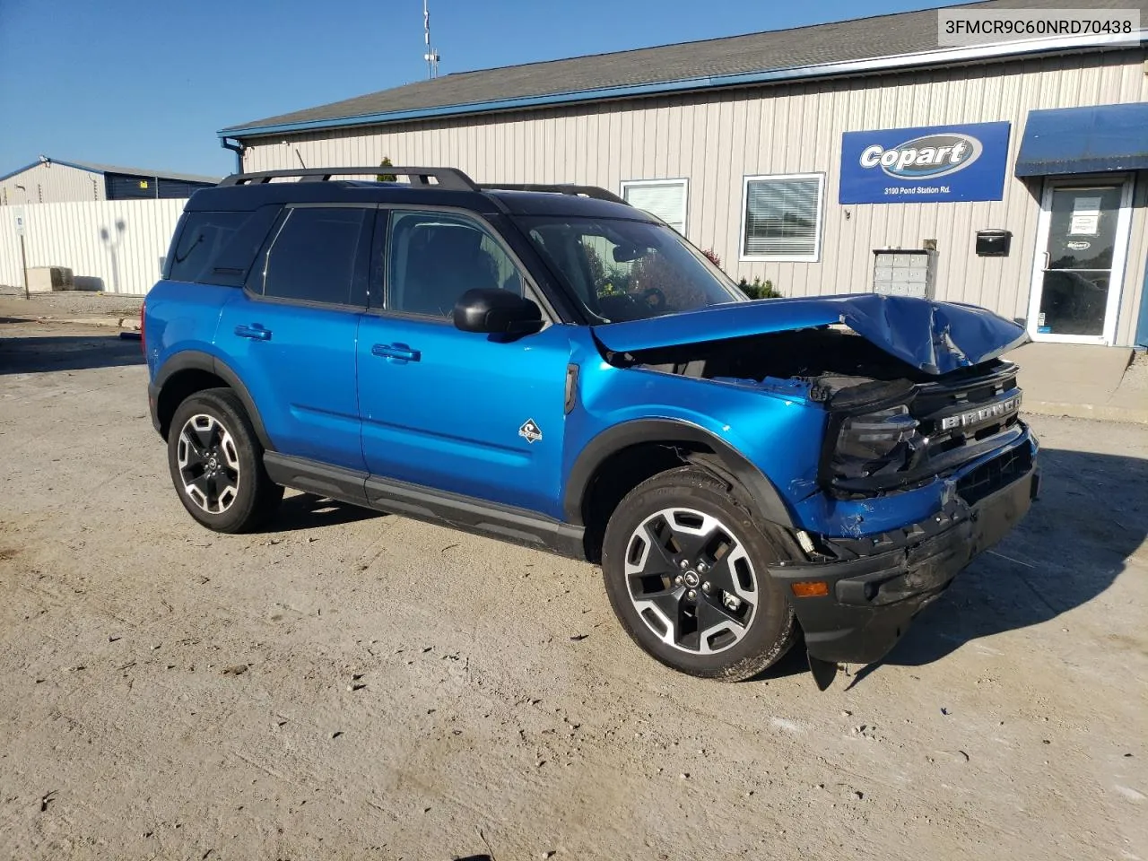 2022 Ford Bronco Sport Outer Banks VIN: 3FMCR9C60NRD70438 Lot: 74109724