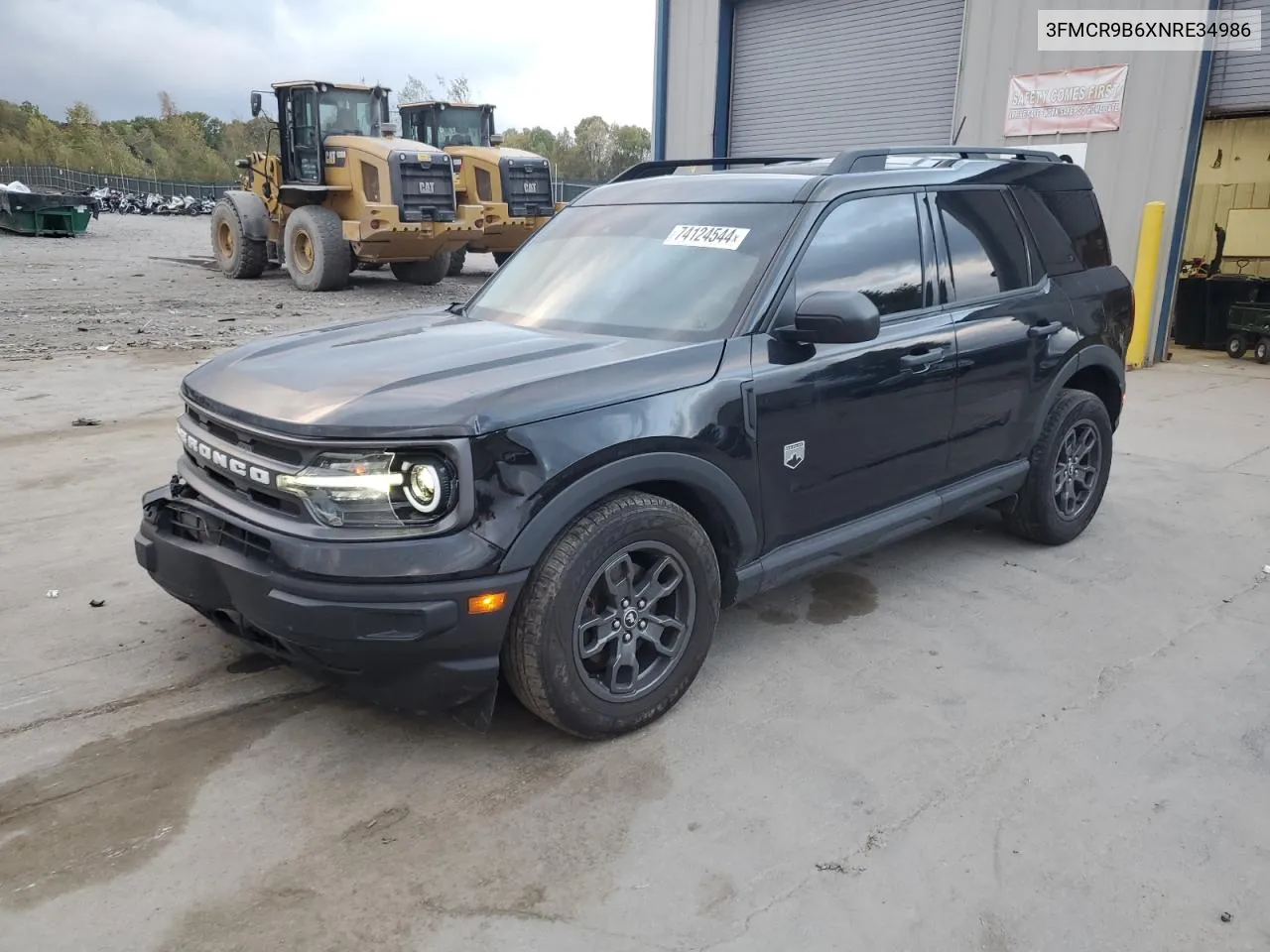 2022 Ford Bronco Sport Big Bend VIN: 3FMCR9B6XNRE34986 Lot: 74124544