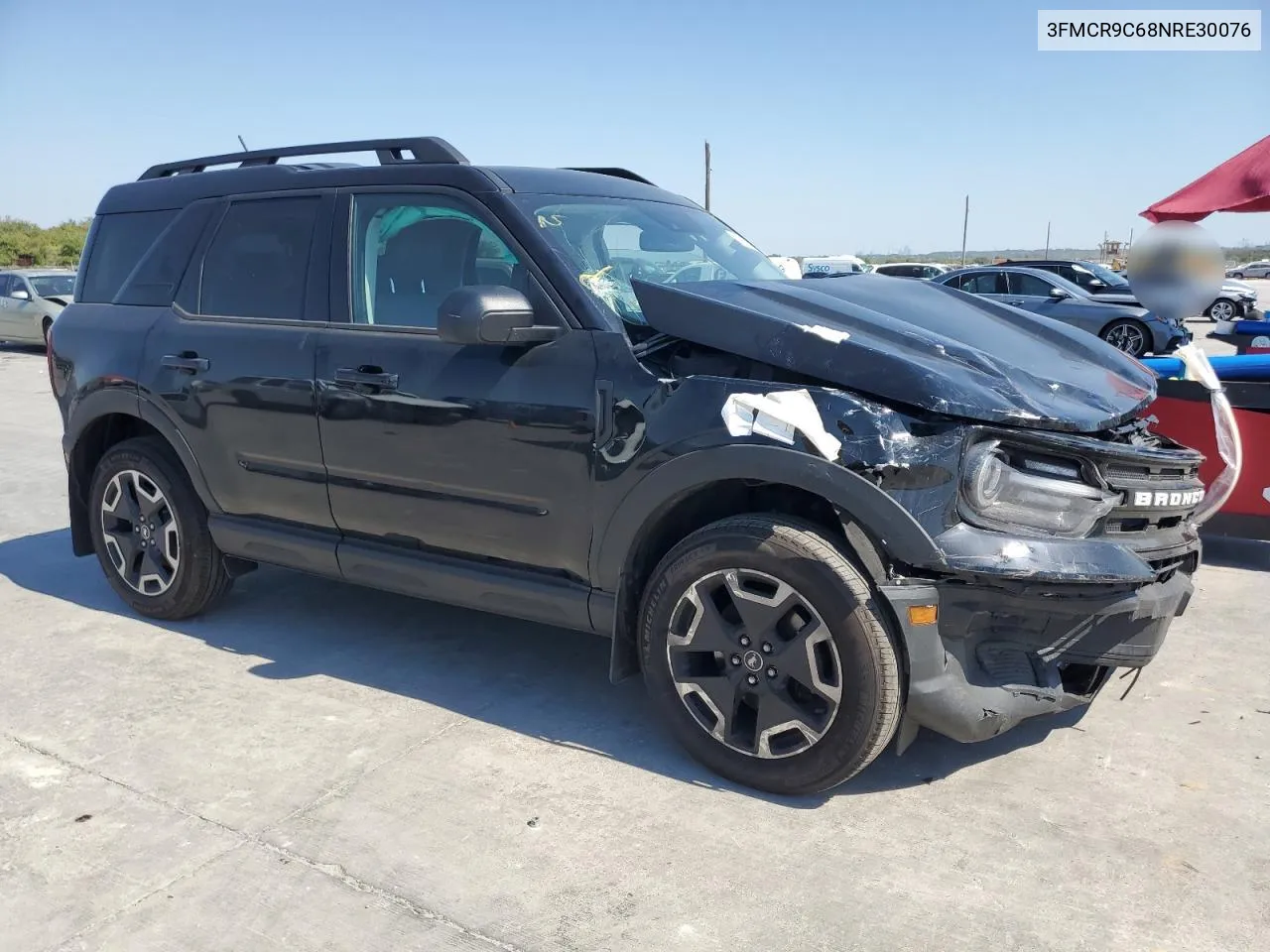 2022 Ford Bronco Sport Outer Banks VIN: 3FMCR9C68NRE30076 Lot: 74253624