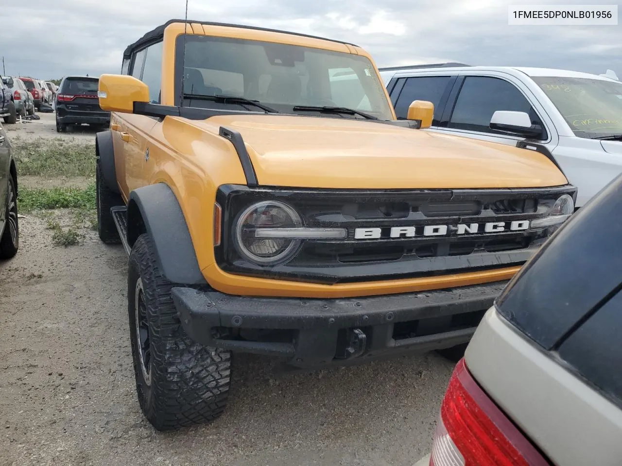 2022 Ford Bronco Base VIN: 1FMEE5DP0NLB01956 Lot: 74303284