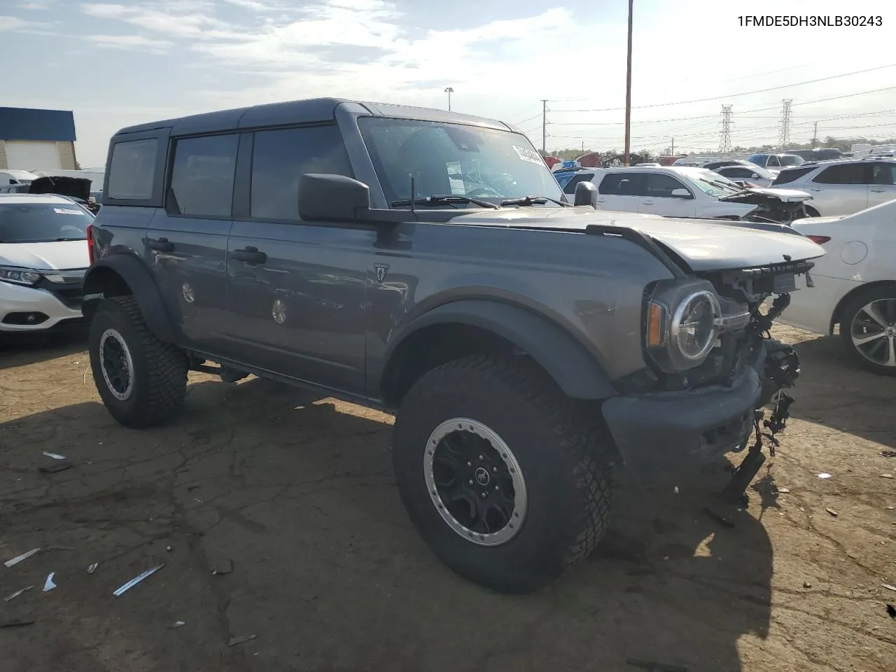 2022 Ford Bronco Base VIN: 1FMDE5DH3NLB30243 Lot: 74454844