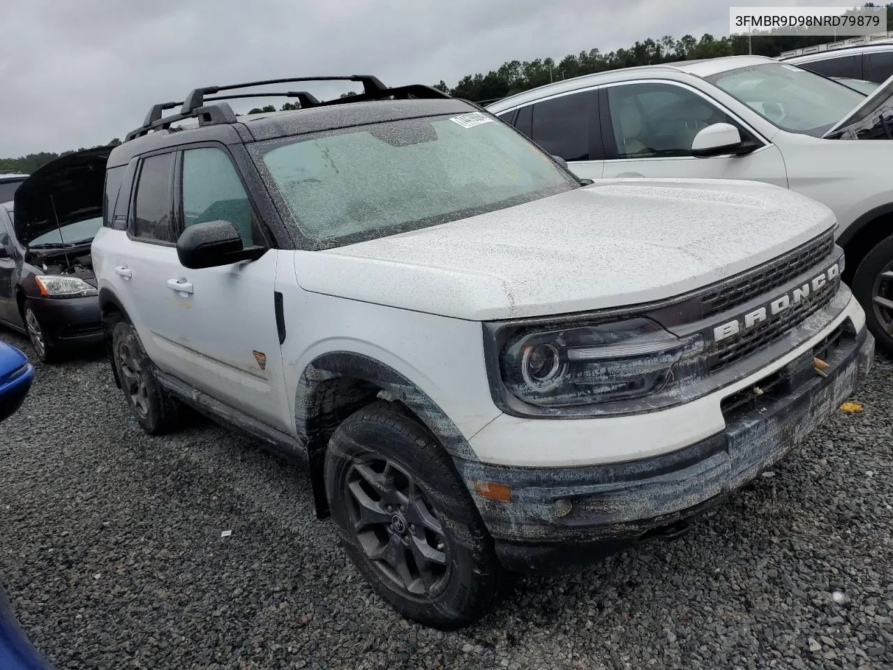 2022 Ford Bronco VIN: 3FMBR9D98NRD79879 Lot: 74479094