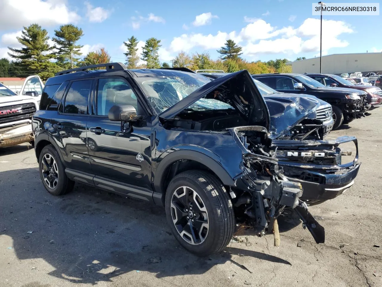 2022 Ford Bronco Sport Outer Banks VIN: 3FMCR9C66NRE30318 Lot: 74576554