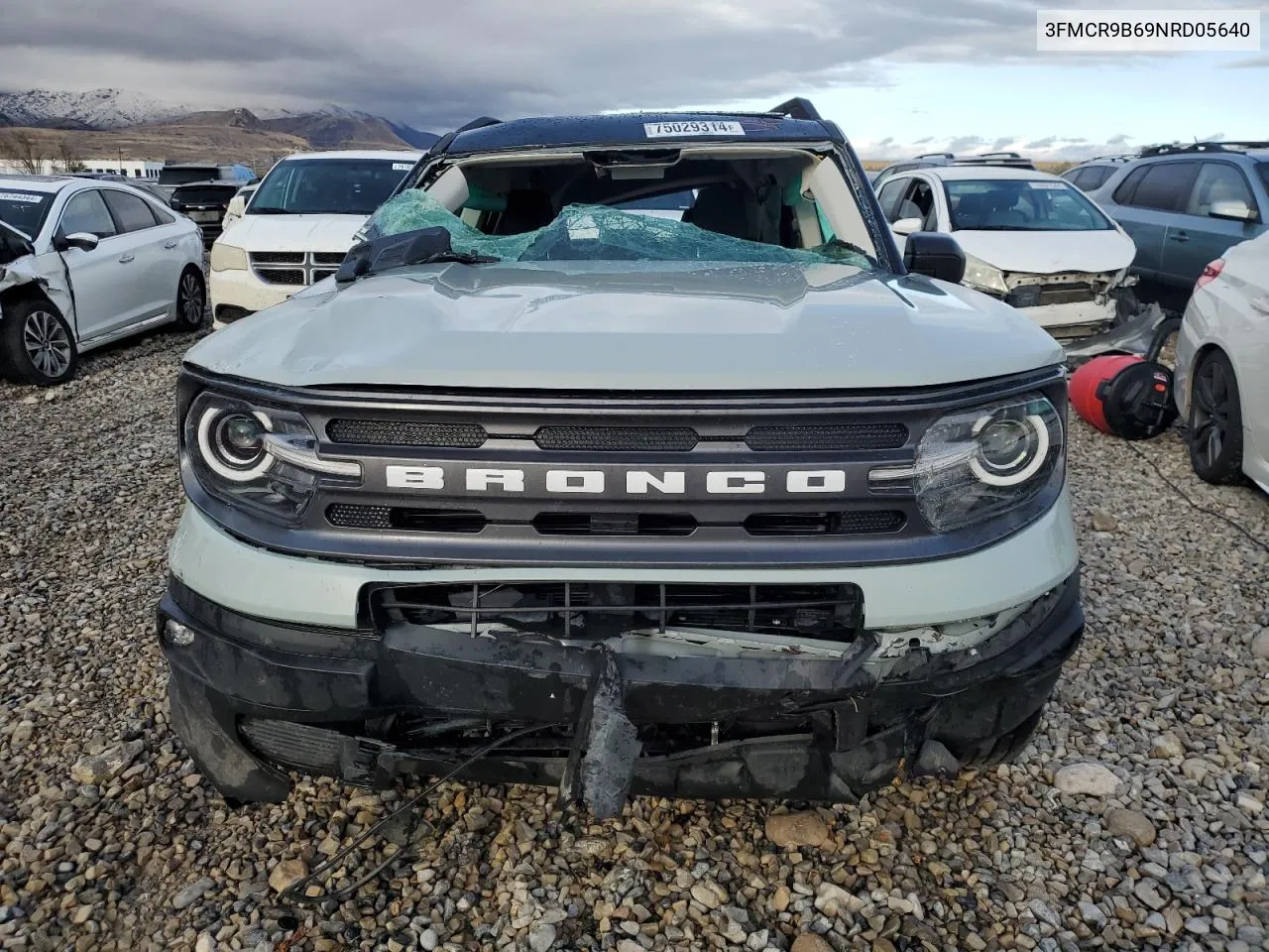 2022 Ford Bronco Sport Big Bend VIN: 3FMCR9B69NRD05640 Lot: 75029314