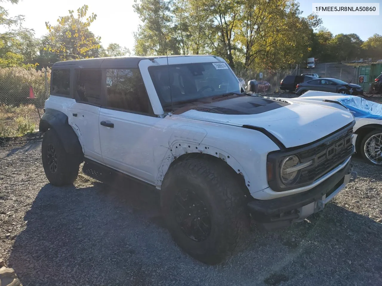 2022 Ford Bronco Raptor VIN: 1FMEE5JR8NLA50860 Lot: 75686514