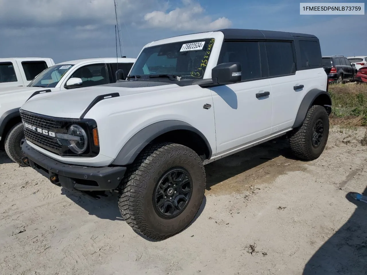 2022 Ford Bronco Base VIN: 1FMEE5DP6NLB73759 Lot: 75822534