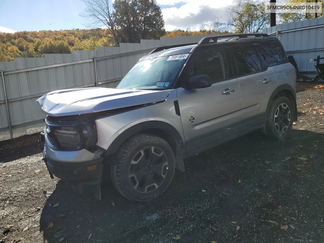 2022 Ford Bronco Sport Outer Banks VIN: 3FMCR9C64NRD10419 Lot: 75991904