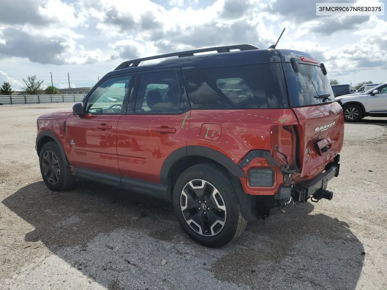 2022 Ford Bronco Sport Outer Banks VIN: 3FMCR9C67NRE30375 Lot: 76047044