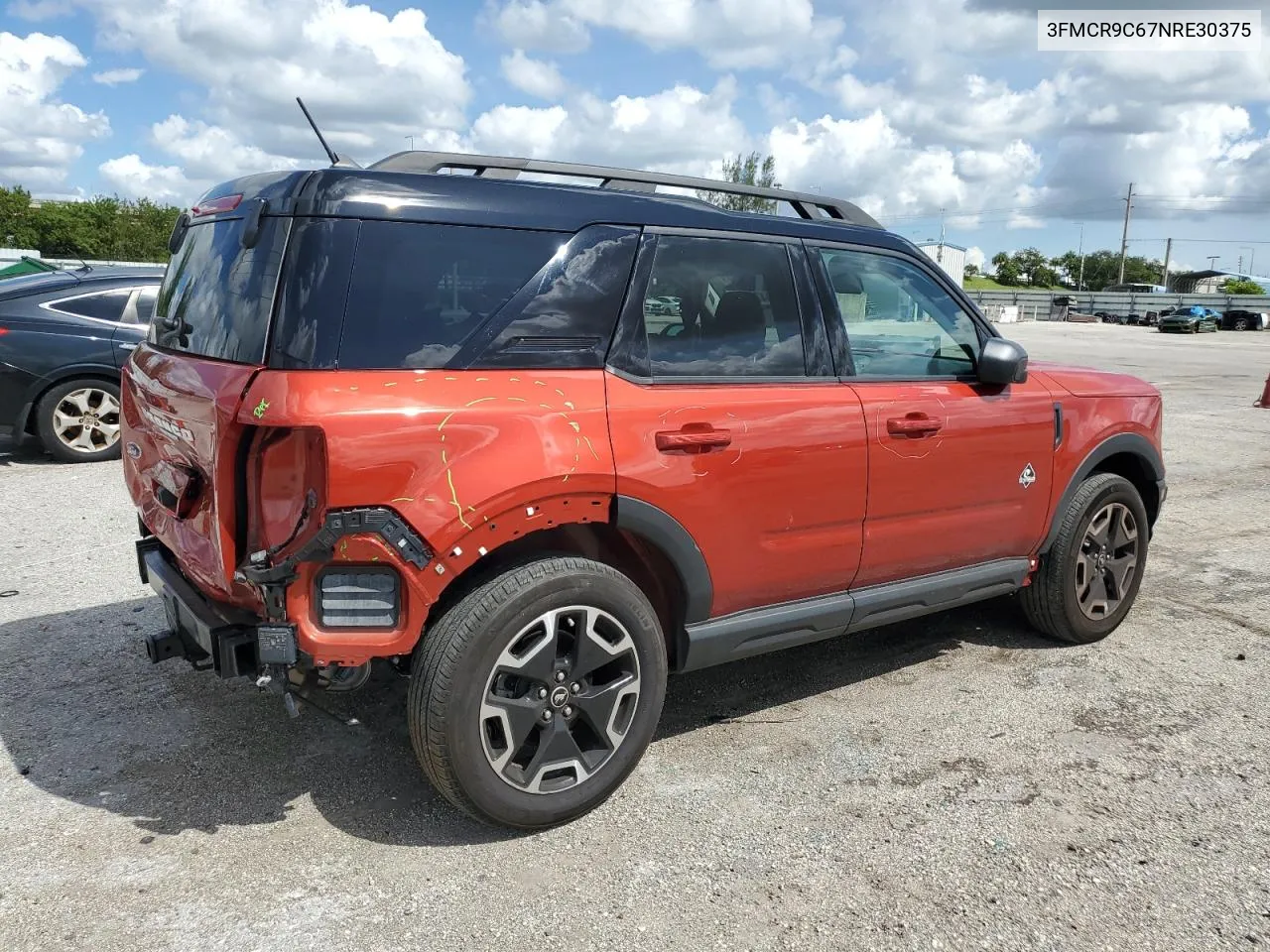 2022 Ford Bronco Sport Outer Banks VIN: 3FMCR9C67NRE30375 Lot: 76047044