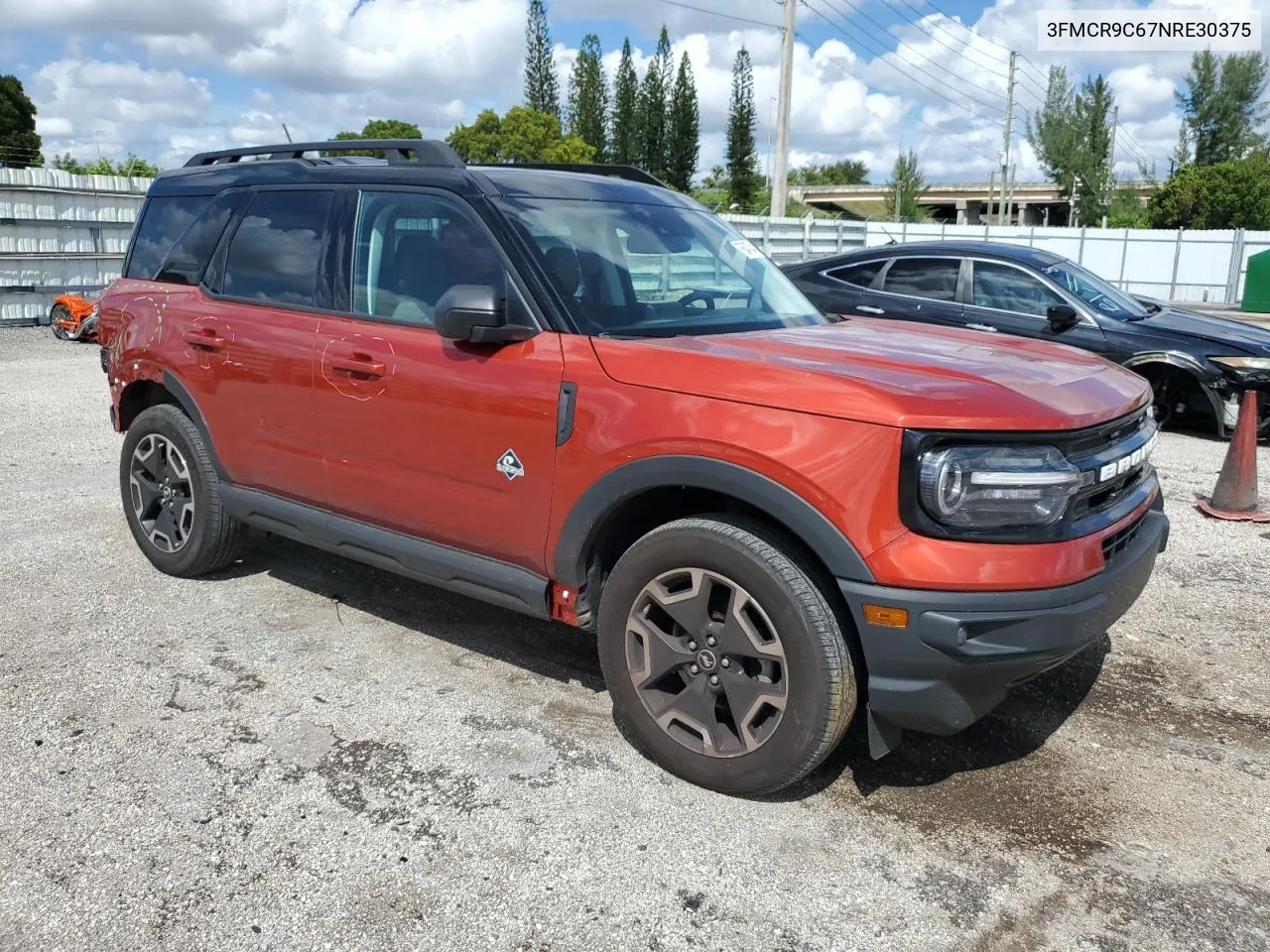 2022 Ford Bronco Sport Outer Banks VIN: 3FMCR9C67NRE30375 Lot: 76047044