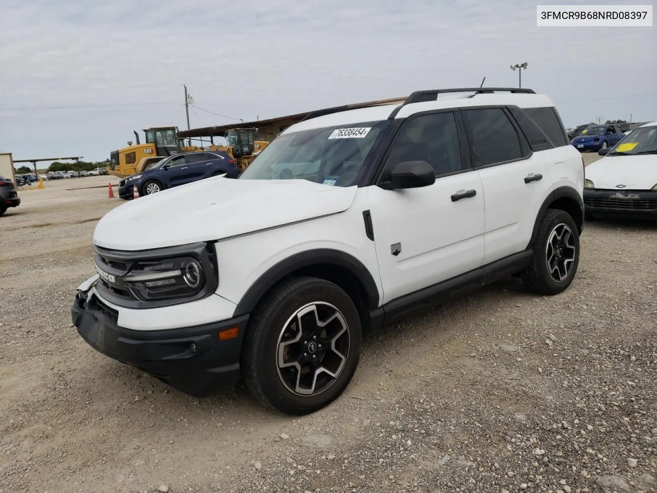 2022 Ford Bronco Sport Big Bend VIN: 3FMCR9B68NRD08397 Lot: 76338454