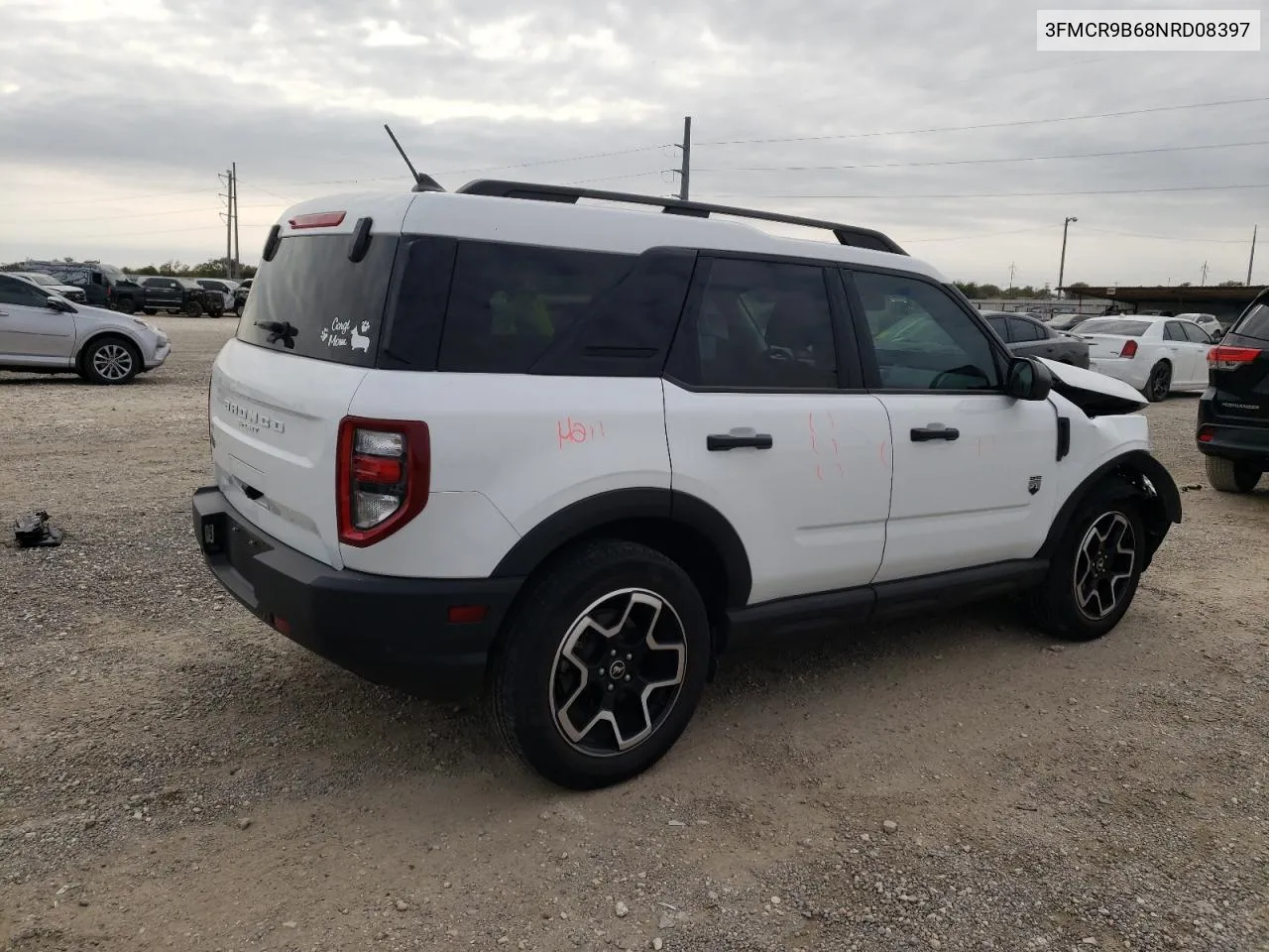 2022 Ford Bronco Sport Big Bend VIN: 3FMCR9B68NRD08397 Lot: 76338454