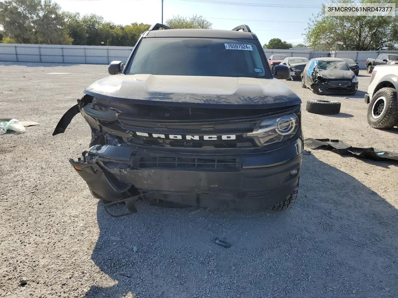 2022 Ford Bronco Sport Outer Banks VIN: 3FMCR9C61NRD47377 Lot: 76597524