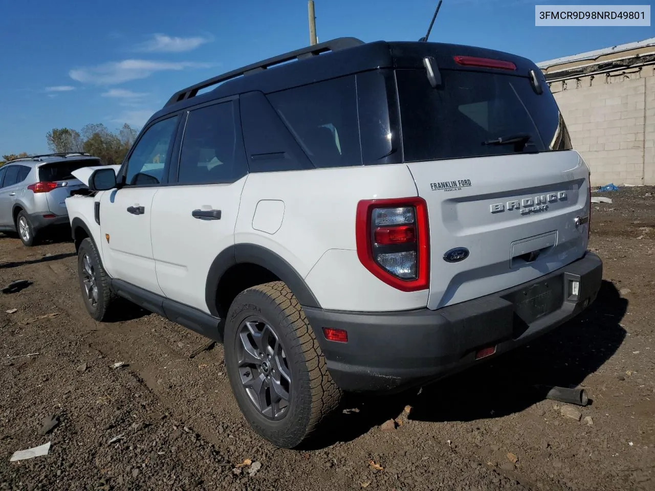 2022 Ford Bronco Sport Badlands VIN: 3FMCR9D98NRD49801 Lot: 76939684