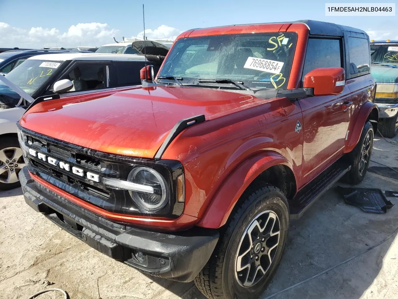 2022 Ford Bronco Base VIN: 1FMDE5AH2NLB04463 Lot: 76968854